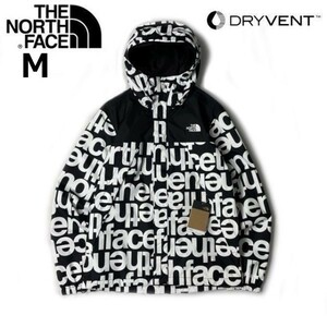 1円～!売切!【正規新品】THE NORTH FACE ANTORA JACKET マウンテンジャケット US限定 防水 高機能 アウトドア(M)黒 白 総柄 180915-55