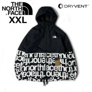 1円～!売切!【正規新品】THE NORTH FACE ANTORA RAIN HOODIE マウンテンパーカー ナイロン US限定 2023最新(XXL)黒 白 総柄 180915-60