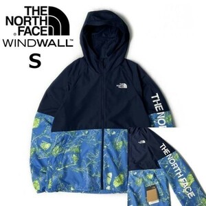 1円～!売切!【正規新品】THE NORTH FACE◆PRINTED FLYWEIGHT HOODIE 2.0◆ジャケット ウインドパーカー US限定 2023最新(S)紺 180915-50