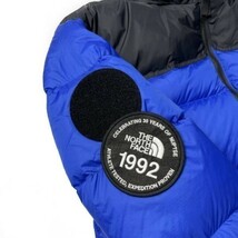 1円～!売切!【正規新品】THE NORTH FACE 1992 RETRO ANNIVERSARY NUPTSE JACKET ダウンジャケット 限定品 ロゴ刺繍 30周年(M)青190122-175_画像7