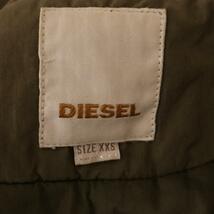 DIESEL ディーゼル IDEALジッパー モッズコート 中綿 アウター フード ダブルジップ オリーブグリーン カーキ XXSサイズ_画像3