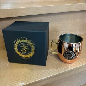 沖縄　米軍　アメリカ軍　放出品　記念品　銅メッキ　マグカップ