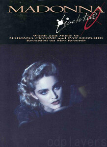 Madonna◆Live To Tell◆正規sheet music◆U.S.A.