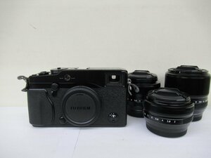 富士フィルム　FUJIFILM　カメラ　X-Pro1　18、35、60mmレンズ付き　中古　G1-77◎