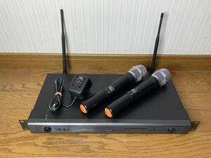 売れなさそうなら処分するのでお早めに◆ワイヤレスマイク◆ラック 1U◆メーカー不明◆ダイナミックマイク