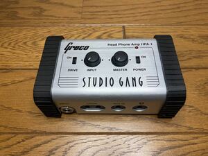 Greco グレコ◆HPA-1◆STUDIO GANG スタジオギャング◆ヘッドフォンアンプ ヘッドホンアンプ◆ギター ベース AUX 外部入力