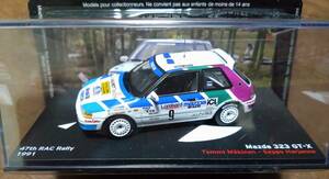 ▲デアゴスティーニ ラリーカーコレクション 1/43 マツダ 323 GT-X 1991 未開封品