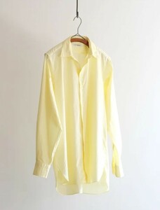 Maatee & Sons 柿乃葉 kakinoha Ex ELIZABETH Overdyed Loose Dress Shirt サイズ2 Lemon