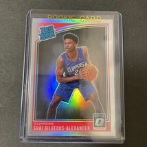 NBA カード panini 2018-19 Donruss optic Shai Gilgeous Alexander silver RC_画像1