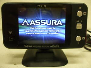 セルスター　ＶＡ－２１０Ｅ　GPS搭載レーダー探知機　SDカード付き　最新版データ更新済み　動作確認済み　Cellster　ASSURA　　06-0125