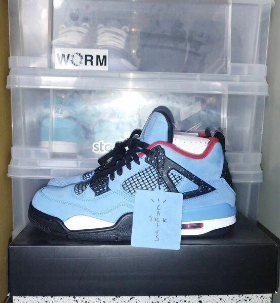 Travis Scott Nike Air Jordan 4 Retro Cactus Jack University Blue