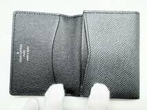 美品　Louis Vuitton　ルイヴィトン　タイガ　 アンヴェロップ　カルトドゥ　ヴィジット　名刺入れ　カードケース　黒　M30922_画像7