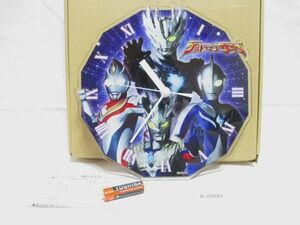 動作確認済◆ウルトラマンサーガULTRAMAN SAGA◆アクリル 掛時計◆3針/円谷プロ/墓場の画廊◆K0099