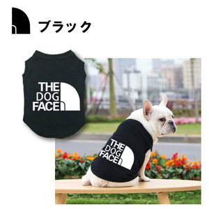 ・送料390円 THE DOG FACE(ドッグフェイス) ドッグウェア タンク シャツ (ブラック)Ｌ