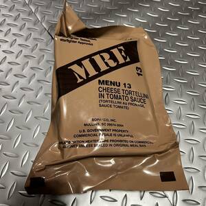 沖縄 米軍実物 MRE/SOPAKCO Meal Ready To Eat レーション MENU13 CHEESE TORTELLINI 2024/4検品　(INV WX94)