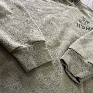 米軍放出品 Tシャツ　 スウェットトレーナー USMC ランニング　トレーニング　 MEDIUM OD (INV A#60)