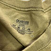 米軍放出品 Tシャツ　DUKE サバゲー　OD LARGE トレーニング　ランニング　 (INV B#06)_画像3