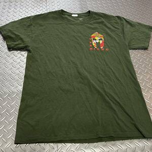 米軍放出品 Tシャツ　MARINES MEDIUM サバゲー　OD トレーニング　ランニング　 (INV B#09)