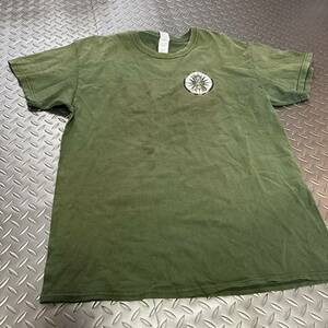 米軍放出品 Tシャツ MECHANICS LARGE サバゲー　OD トレーニング　ランニング　 (INV B#15)