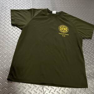 米軍放出品 Tシャツ MEDIUM MARINES サバゲー　OD トレーニング　ランニング　 (INV B#27)