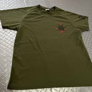 米軍放出品 Tシャツ MEDIUM サバゲー　OD トレーニング　ランニング　 (INV B#29)