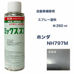 ホンダNH797M スプレー車用塗料 約260ml 脱脂剤付き 補修 タッチアップ NH797M