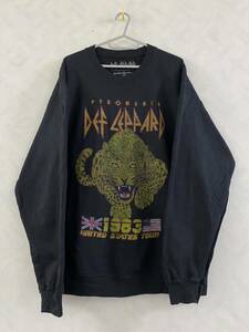 Def Leppard スウェット サイズL デフ・レパード Steve Clark Pete Willis Joe Elliott Phil Collen Vivian Campbell Rick Savage NWOBHM