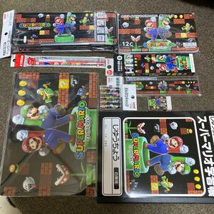 スーパーマリオ　文房具セット　全9種類セット　2024新入学　入園準備　新品　ふでばこ他