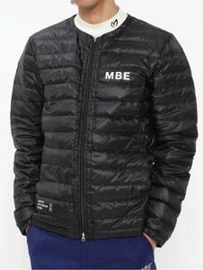 新品正規品　マスターバニー　　パーリーゲイツ　サイズ5 ノーカラー　ダウンジャケット　リップストップ素材　防寒　ブラック　送料無料