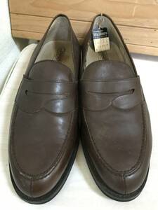 YS3264* новый товар не использовался хранение товар Jarman german кожа обувь Loafer туфли без застежки кожа обувь чай размер примерно 26.5cm обувь бизнес обувь 