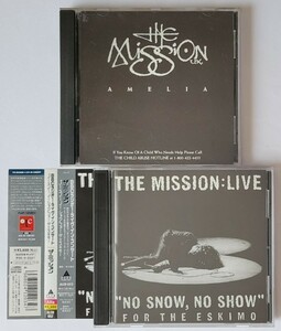 THE MISSION UK CD2枚 AMELIA EP 1990 BBC RADIO 1 LIVE IN CONCERT ライヴ ザ・ミッション Wayne Hussey gothic rock NO SNOW NO SHOW