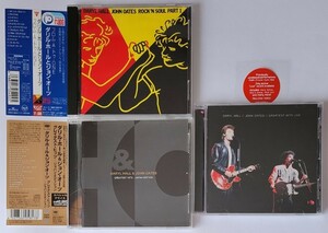 DARYL HALL & JOHN OATES CD3枚 ROCK'N SOUL PART 1 GREATEST HITS JAPAN EDITION LIVE 1982 ダリル・ホール ジョン・オーツ ライヴ