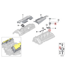 純正OEM HELLA製 BMW E90 E91 E92 E93 320i 323i 325i 325xi 330i 330xi 335i カムシャフトセンサー Oリング付き 13627525014 12141748398_画像2