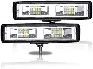 Besline 作業灯 LED ワークライト 2個18W 12V LEDフォグランプ 防水 防塵 耐震 トラック 作業灯 タイヤ灯