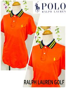  с биркой есть перевод RALPH LAUREN GOLF Ralph Lauren Tailored Gol Fit Golf одежда половина .. orange размер L затраты ko