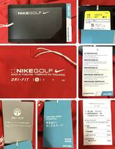 新品タグ付き　NIKE GOLF DRY-FIT　ナイキ　ゴルフウェア　ポロシャツ　半そで　レッド　ナイキマーク　メンズS_画像8