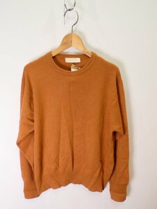 ヴィンテージ Vintage カシミヤ　cashmere100　セーター【L's(M相当)/茶/Sランク】f3A