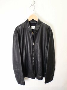  Armani ko let's .-ni sheepskin jacket [L's(48)/26 ten thousand jpy / black /SA rank ]e3G0