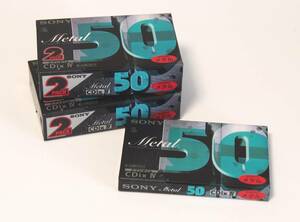 【未使用】カセットテープ SONY Metal50 CDixⅣ メタルポジション（5個）