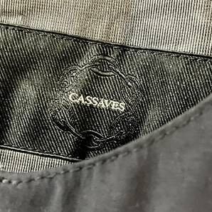 【中古】CASSAVES Outerware（カザベス）◆ビブパンツ ◆サイズM◆ チャコールグレー×ブラック◆日本製の画像4