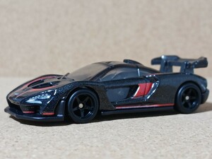 ◆ホットウィール/Hot Wheels(約1/64)◆マクラーレン・セナ(黒メタ&オレンジ)◆ルース/リアルライダー/ほぼ美品★夢屋HW002★