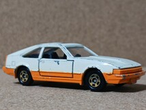 ◆日本製トミカ(1/64)◆トヨタ・セリカXX・2800GT(A60/白&オレンジ)◆箱なし/ルース/ジャンク★夢屋JT014★_画像3