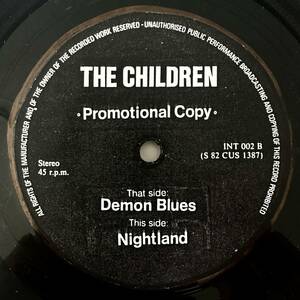 THE CHILDREN - Demon Blues 7" ベリーレア 1982 オリジナル 70's UK NWOBHM HARD ROCK PUNK KBD パンク天国 パンク図鑑