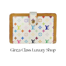 Louis Vuitton ポルトモネ・ビエ・ヴェノワ モノグラムマルチカラー白 M92987 TH0026 コンパクトウォレット 折り財布　ルイヴィトン_画像1