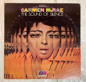 LP 1972年 国内盤 インサート付 Carmen McRae The Sound Of Silence カーメン・マクレー サウンド・オブ・サイレンス P-6087A