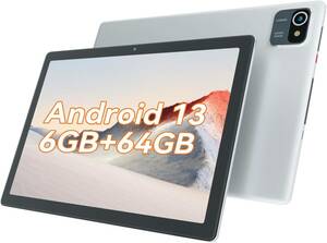 Android 13 タブレット、10 インチ、6GB RAM 64GB 