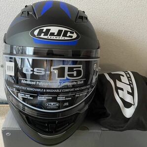 HJC HJH220★CS-15トリオン★フルフェイスヘルメットRSタイチ★ブラック/ブルーM(57-58cm)