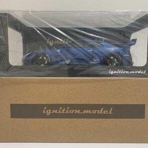 イグニッションモデル 1/18 LB-Silhouette WORKS GT Nissan 35GT-RR Blue Metallic IG2355 R35 GTR リバティーウォーク ignition modelの画像6