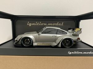 イグニッションモデル 1/18 RWB 993 Silver IG2718 ポルシェ シルバー センターマフラー IGNITION MODEL