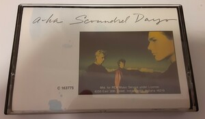 【美品 RARE US CASSETTE TAPE】A-HA SCOUNDREL DAYS C 163775 a-ha スカウンドレル・デイズ US盤 カセットテープ 状態良好